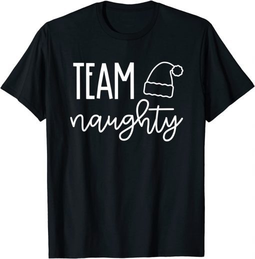 T-Shirt Christmas Team Naughty, Christmas Vibes