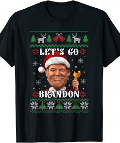 2021 Let's Go Brandon Trump Ugly Christmas Sweater T-Shirt