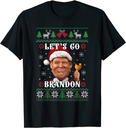 2021 Let's Go Brandon Trump Ugly Christmas Sweater T-Shirt