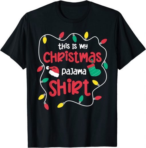 2021 This Is My Christmas Pajama Funny Matching Family Holiday T-Shirt