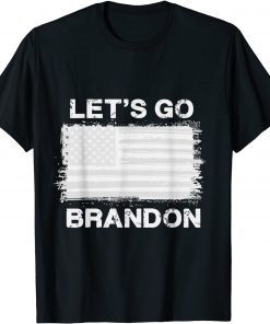 Anti Biden Let's Go Brandon Tee Conservative Anti Liberal US Flag T-ShirtAnti Biden Let's Go Brandon Tee Conservative Anti Liberal US Flag T-Shirt