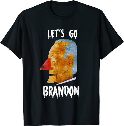 2021 Fuck Biden Let's Go Brandon, Tee Conservative Anti Liberal US Flag, Impeach 46 T-Shirt