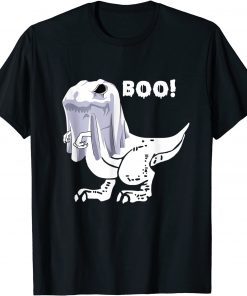 Official Ghost Dinosaur T rex Funny Boo Halloween T-Shirt