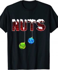 2021 Chest Nuts Funny Matching Chestnuts Christmas Couples Nuts T-Shirt