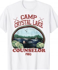 Camp Retro 1980 Crystal Lake Counselor Costume Gift Tee Shirts