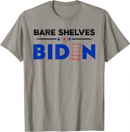 Funny Bare Shelves Biden Let's Go Brandon Christmas Meme 2021 T-Shirt