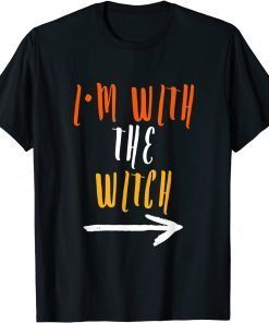 2021 Halloween For Men I'm With The Witch Funny Halloween T-Shirt