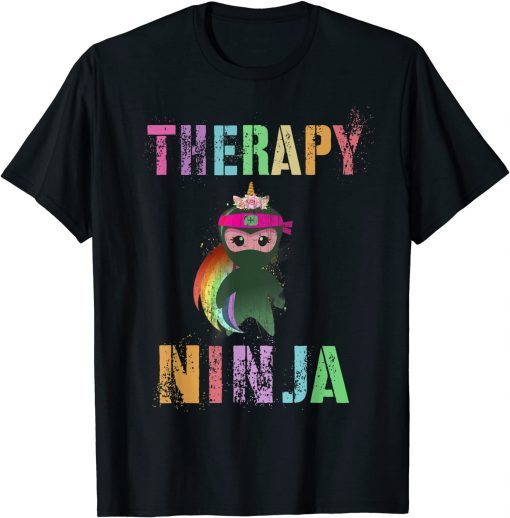 2021 Magical THERAPY NINJA SQUAD Unicorn Therapist Team T-Shirt