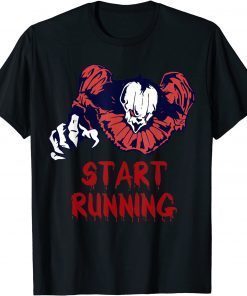 2021 Creepy Evil Killer Clown Halloween Horror Scary Costume T-Shirt
