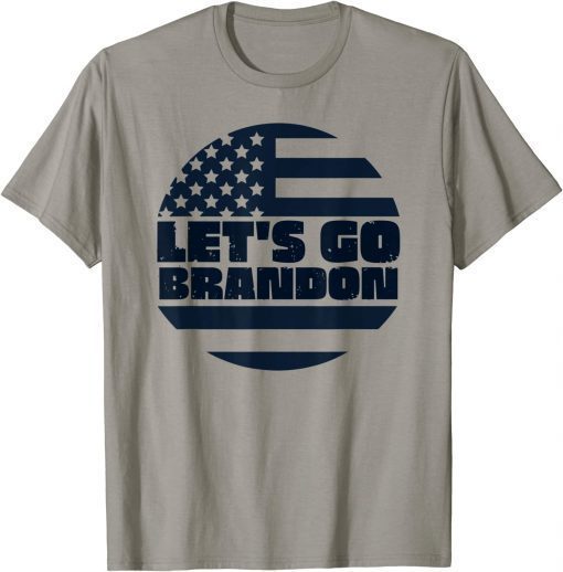 2021 Let's Go Brandon US Flag Conservative Anti Liberal FJB T-Shirt