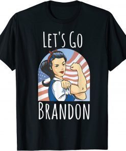 Let's Go Brandon - Biden Conservative Anti Liberal US Flag Classic T-Shirt