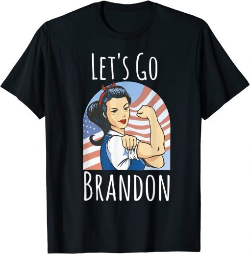 Let's Go Brandon - Biden Conservative Anti Liberal US Flag Classic T-Shirt