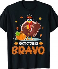 Foxtrot Juliet Bravo Funny Meme Thanksgiving Turkey Classic T-Shirt