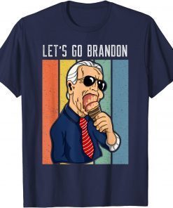 T-Shirt Lets Go Brandon Funny Ice Cream Cone Meme