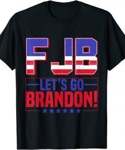 FJB Let's Go Brandon American Flag Impeach Biden T-Shirt