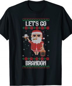 Impeach 46 Lets Go Brandon Let's Go Brandon Ugly Christmas Sweater T-Shirt