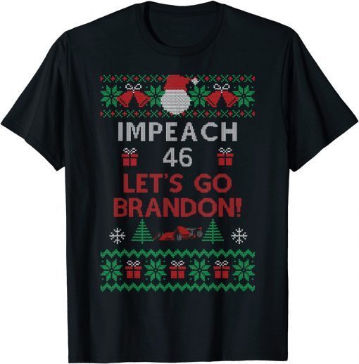2021 Let's Go Brandon tshirt Anti Biden Ugly Christmas Sweater T-Shirt