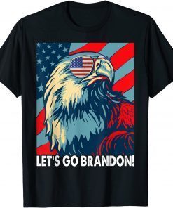 Funny Impeach 46 Let's Go Brandon American Flag Impeach Biden T-Shirt
