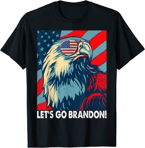 Funny Impeach 46 Let's Go Brandon American Flag Impeach Biden T-Shirt