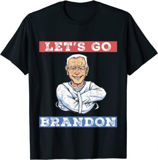 T-Shirt Let's Go Brandon Tee Biden Conservative Anti Liberal US Flag