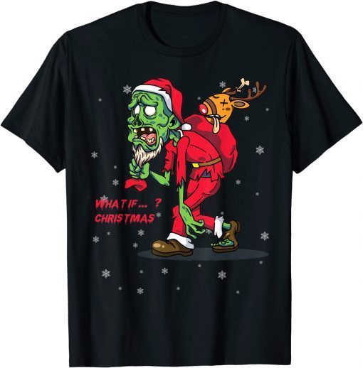 Santa Zombie Walking Dead Christmas Costume TShirt