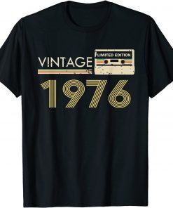 2021 Vintage 1976 Made in 1976 45th Birthday Limited Edition T-Shirt