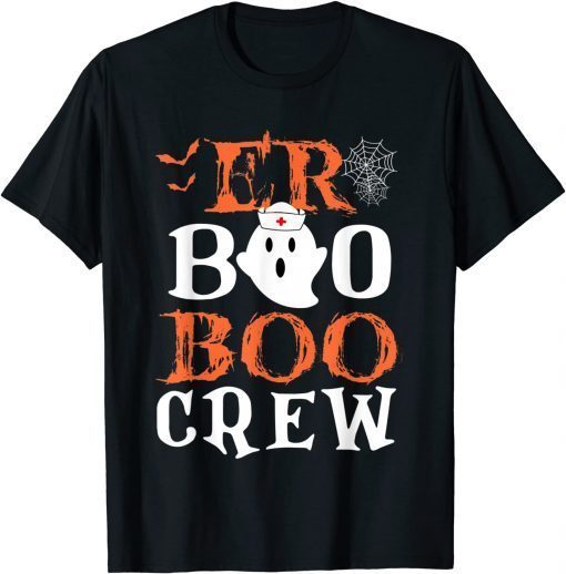 Halloween ER Costume Women Men ER Boo Boo Crew Nurse Ghost 2021 TShirt