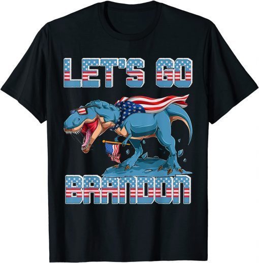 2021 Let's Go Brandon American Flag Impeach Biden T-Shirt