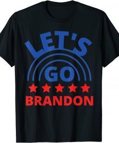 Classic Let's Go Brandon American Flag Impeach Biden Funny Men Women T-Shirt
