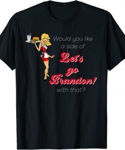 Let's Go Brandon 50's USA Drive in Diner Waitress Anti Biden Unisex T-Shirt