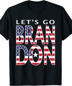 2021 Let’s Go Brandon! Meme American Flag, Anti Biden T-Shirt