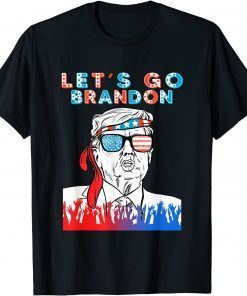 2021 Let’s Go Brandon Meme Trump American Flag Men Women T-Shirt
