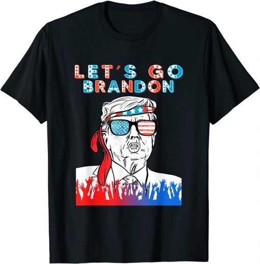 2021 Let’s Go Brandon Meme Trump American Flag Men Women T-Shirt
