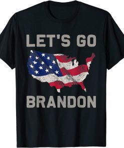 Official Let's Go Brandon Lets Go Brandon US Flag Men Women Gift T-Shirt