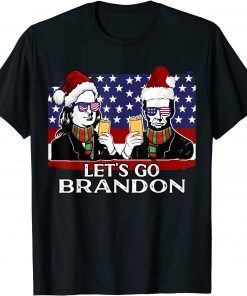 Let's Go Brandon, Christmas benjamin abraham lincoln Beer Gift Tee Shirt