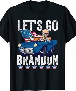 Official Let's Go Brandon American US Flag Impeach Biden Anti Liberal T-Shirt