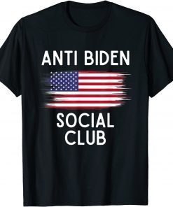 Anti Biden Social Club Funny Republican Pro Trump T-Shirt