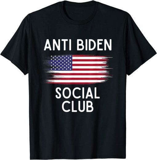 Anti Biden Social Club Funny Republican Pro Trump T-Shirt