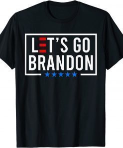 Classic FJB Chant Let's Go Brandon Joe Biden Chant Impeach Biden USA Flag T-Shirt