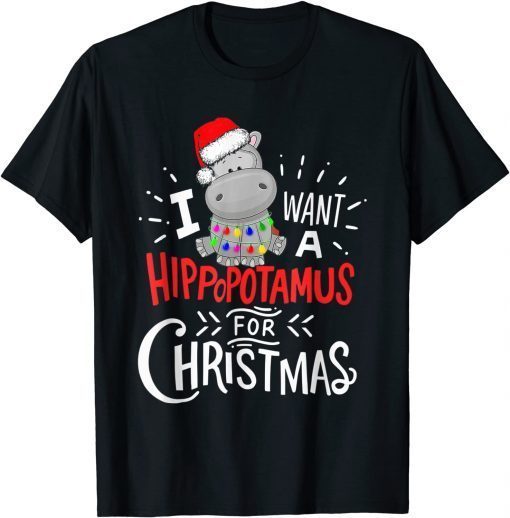 Official I Want A Hippopotamus For Christmas, Xmas Hippo T-Shirt