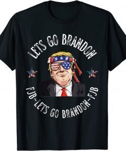 Official FJB Anti Biden Lets Go Brandon Let's Go Brandon Us Flag Colors Men Women T-Shirt