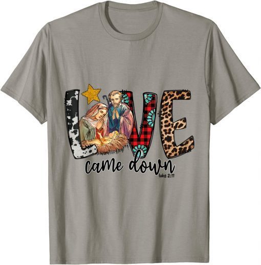 Western Leopard Cowhide Love Came Down Shirts