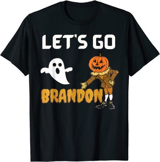 2021 Let's Go Brandon Conservative AntiLiberal Pumpkin Halloween T-Shirt