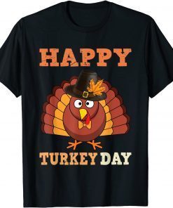 Official Happy Turkey Day Funny Thanksgiving 2021 Autumn Fall Season T-Shirt