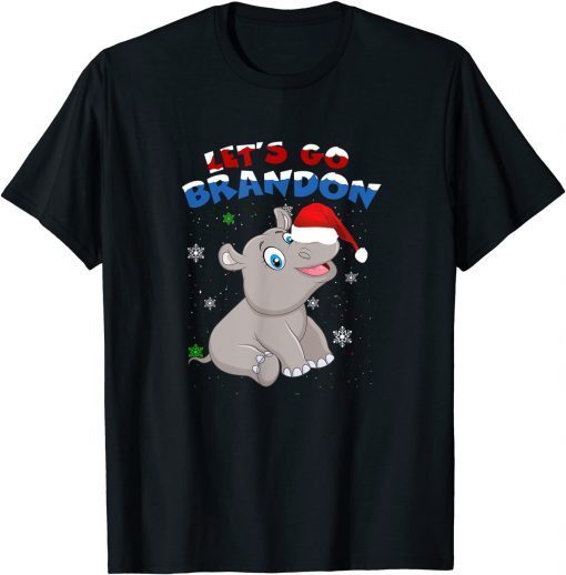 Let's Go Brandon Elephant Christmas T-Shirt
