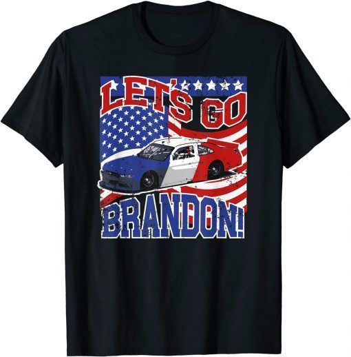 Fuck Biden Let’s Go Brandon Conservative US Flag Gift T-Shirt