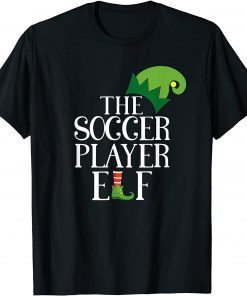 T-Shirt Soccer Player Elf Matching Family Group Christmas