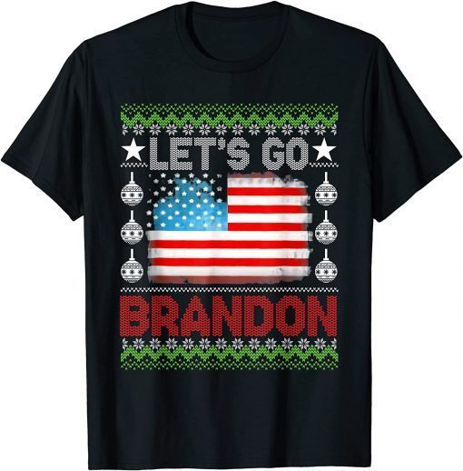 Classic Let's Go Brandon Conservative US Flag 2022 Tee Shirts