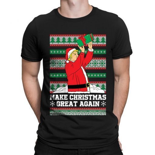 T-Shirt Makes Christmas Great Again Xmas Donald Trump President Ugly Funny