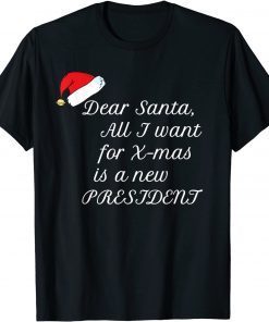 T-Shirt All I want for Christmas is a new president Vintage Sweater